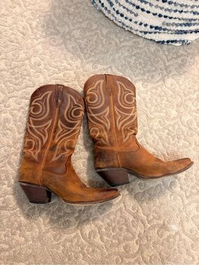 Durango Tan and Brown Pull-On Work Boot